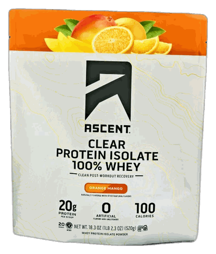 Ascent Orange Mango Clear Whey Protein Isolate