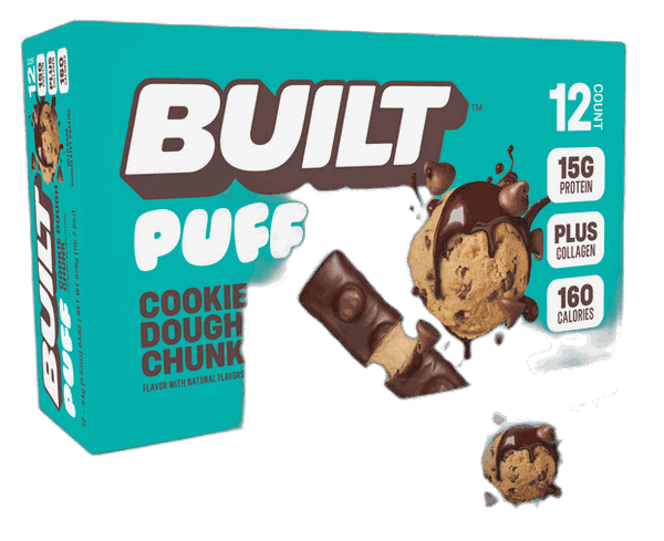 Built Bar Cookie Dough Chunk Puffs 12ct