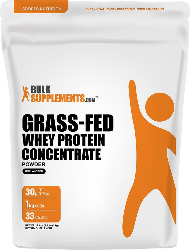 BulkSupplements Grass Fed Whey Protein Isolate Powder
