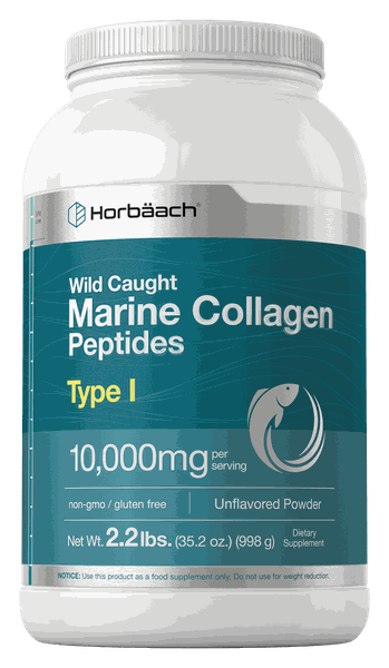 Horbaach Marine Collagen Peptides 2.2lbs Powder