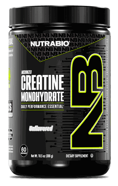 NutraBio Creatine Monohydrate Powder