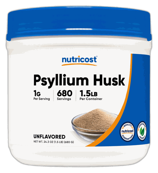Nutricost Psyllium Husk Ground Powder 1 lb
