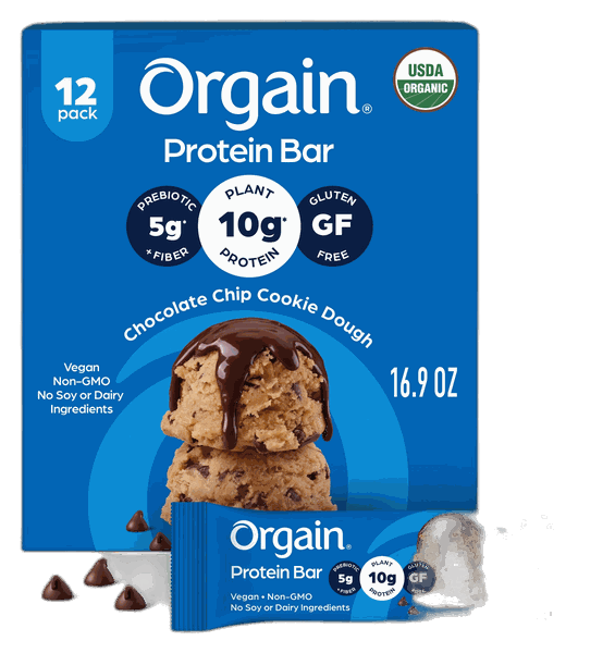 Orgain Organic Protein Bar Chocolate Chip Cookie Dough