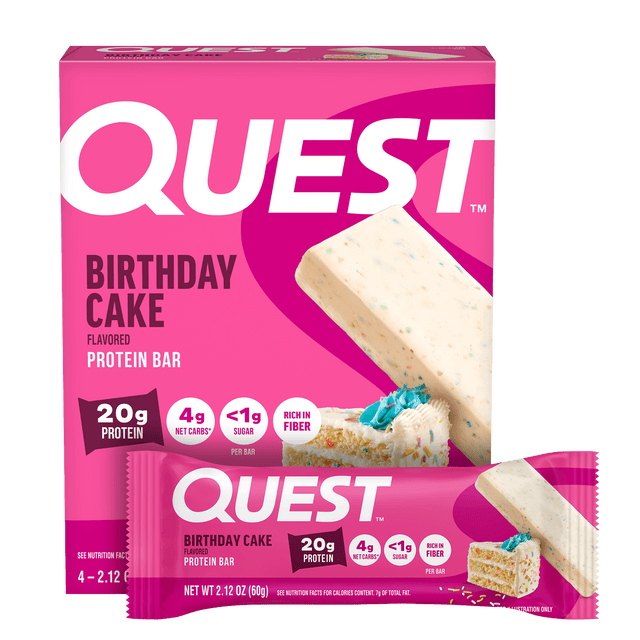 Quest Birthday Cake Protein Bars