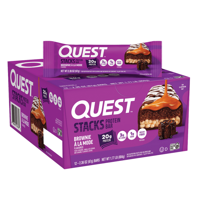Quest Brownie a la Mode Stacks Bars