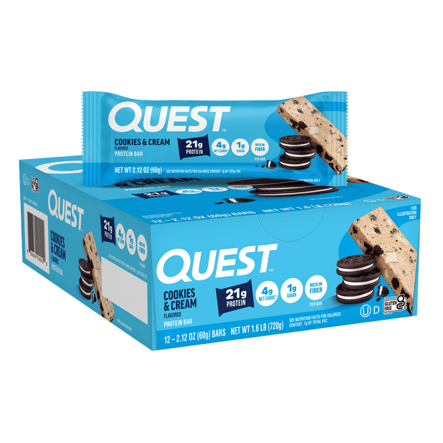 Quest Cookies & Cream Protein Bars