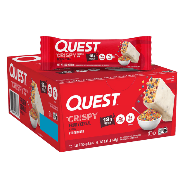 Quest Fruity Cereal Crispy Hero Protein Bars
