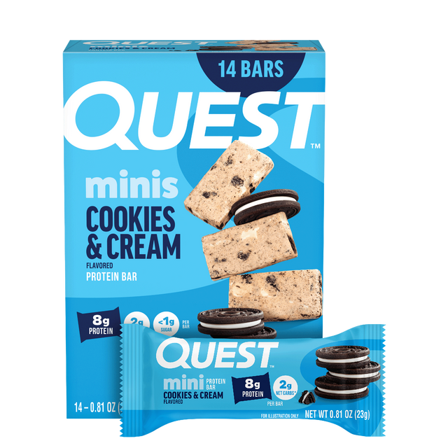 Quest Mini Cookies & Cream Protein Bars