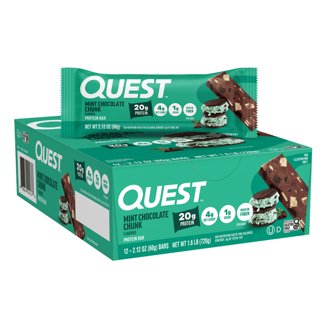 Quest Mint Chocolate Chunk Protein Bars