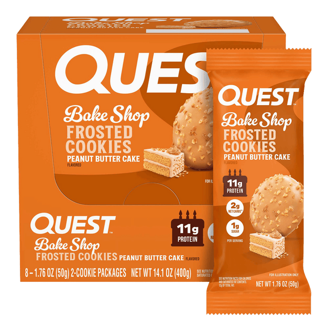 Quest Peanut Butter Cake Frosted Cookies Twin Pack