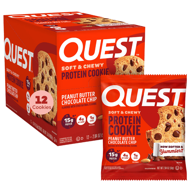 Quest Peanut Butter Chocolate Chip Protein Cookies