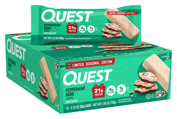Quest Nutrition Peppermint Bark Protein Bar
