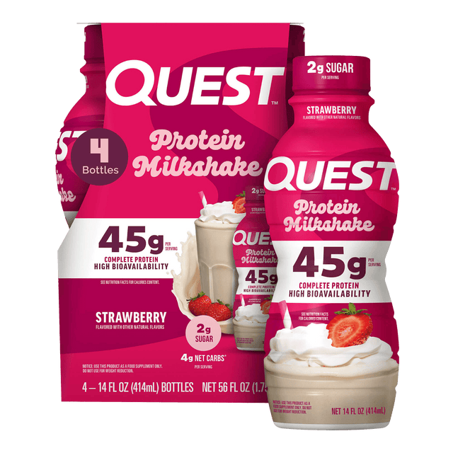 Quest Strawberry 45g Protein Milkshake