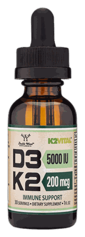 Double Wood Supplements Vitamin D3 K2 Liquid Drops