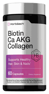 Horbaach Biotin and Collagen Supplement 60 Capsules