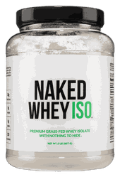 Naked Nutrition Grass Fed Whey Isolate Protein Powder