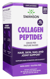 Swanson Vitamins Collagen Peptides Unflavored 20 Pkts