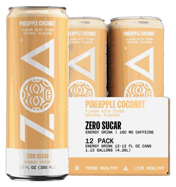 ZOA Energy Zoa Pineapple Coconut 12oz